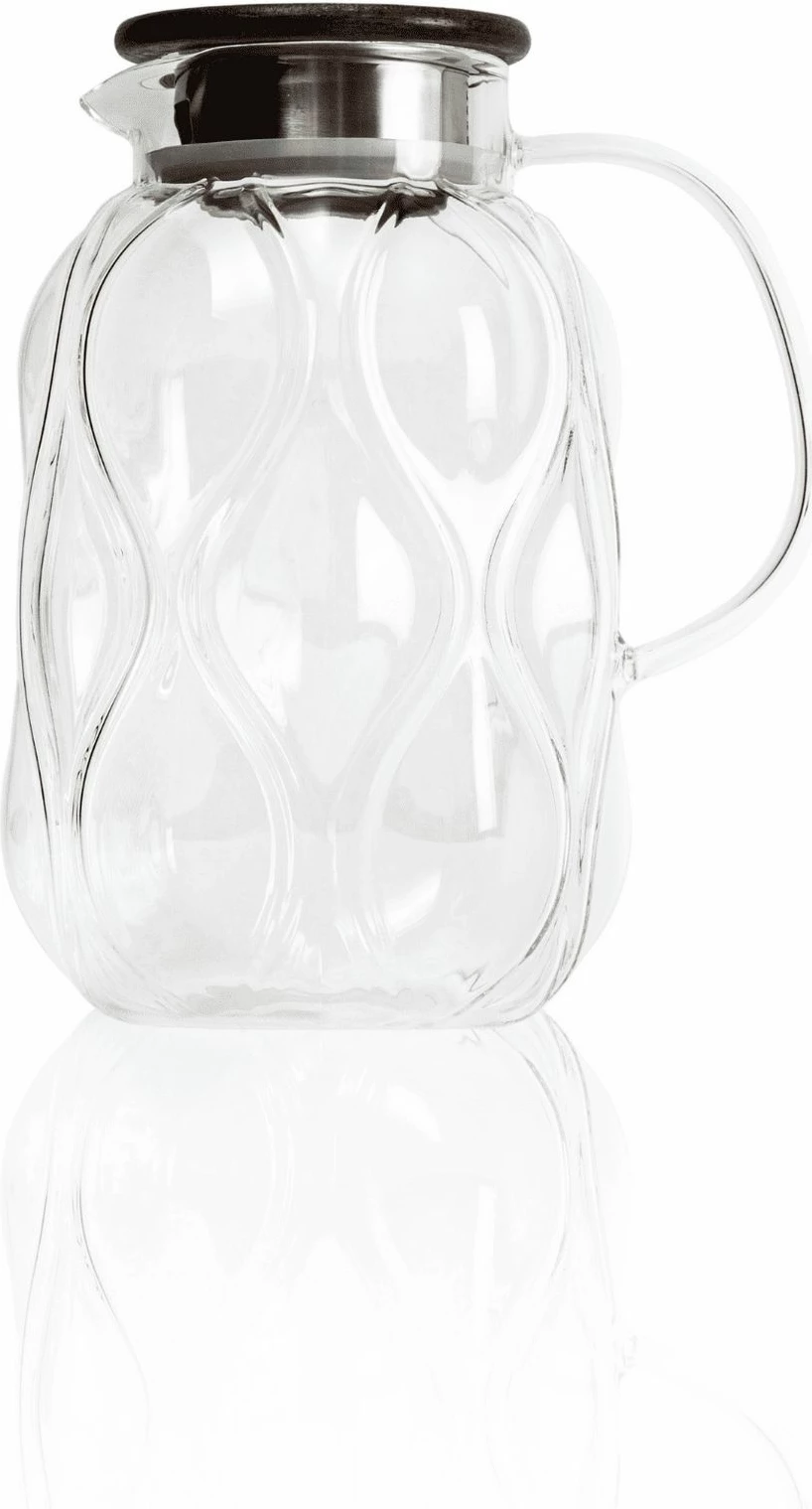 Shishe qelqi me kapak bambuje, Hermia, SSE0031, 2000ml