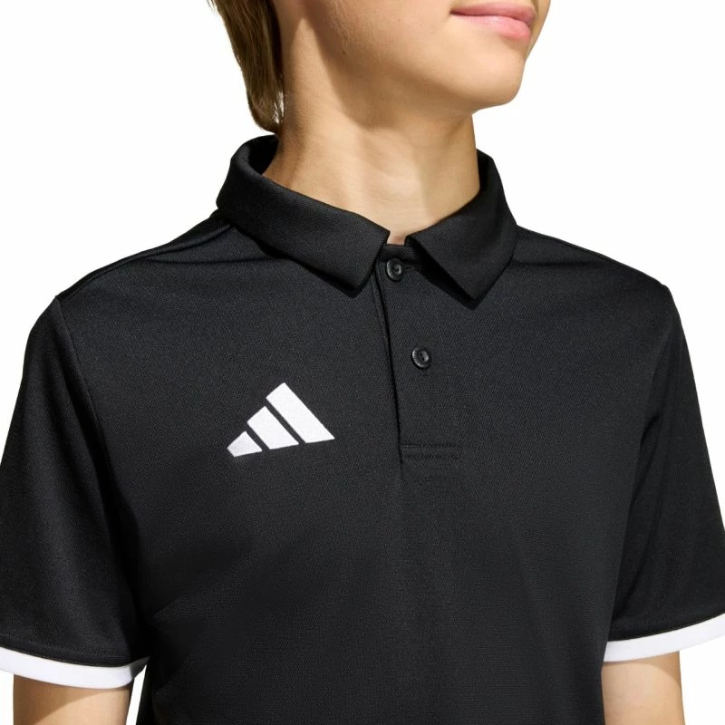Maicë polo për fëmijë adidas, e zezë