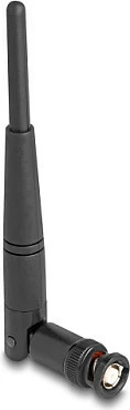 Antena Wi‑Fi DeLOCK 90737, BNC, 2 dBi, 2.4 GHz, omni-direksionale, e zezë