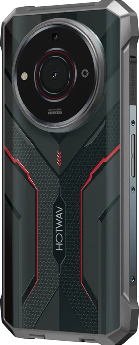 Celular HOTWAV T7S 4GB/128GB 6.52\" HD+ Android 13 IP68/IP69K MIL-STD-810H Dual SIM 6280mAh USB-C, i zi, set me kabllo + karikues + film mbrojtës
