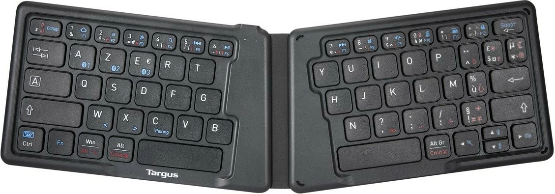 Tastierë portabile Targus Anti Microbial Folding, mini, Bluetooth, AZERTY, e zezë