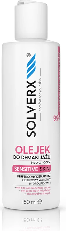 Vaj për heqjen e grimës për femra SOLVERX Sensitive Skin 150ml