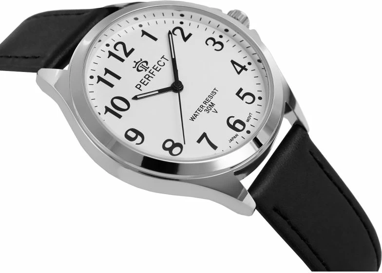 Orë dore meshkuj PERFECT GXB412-01, e zezë