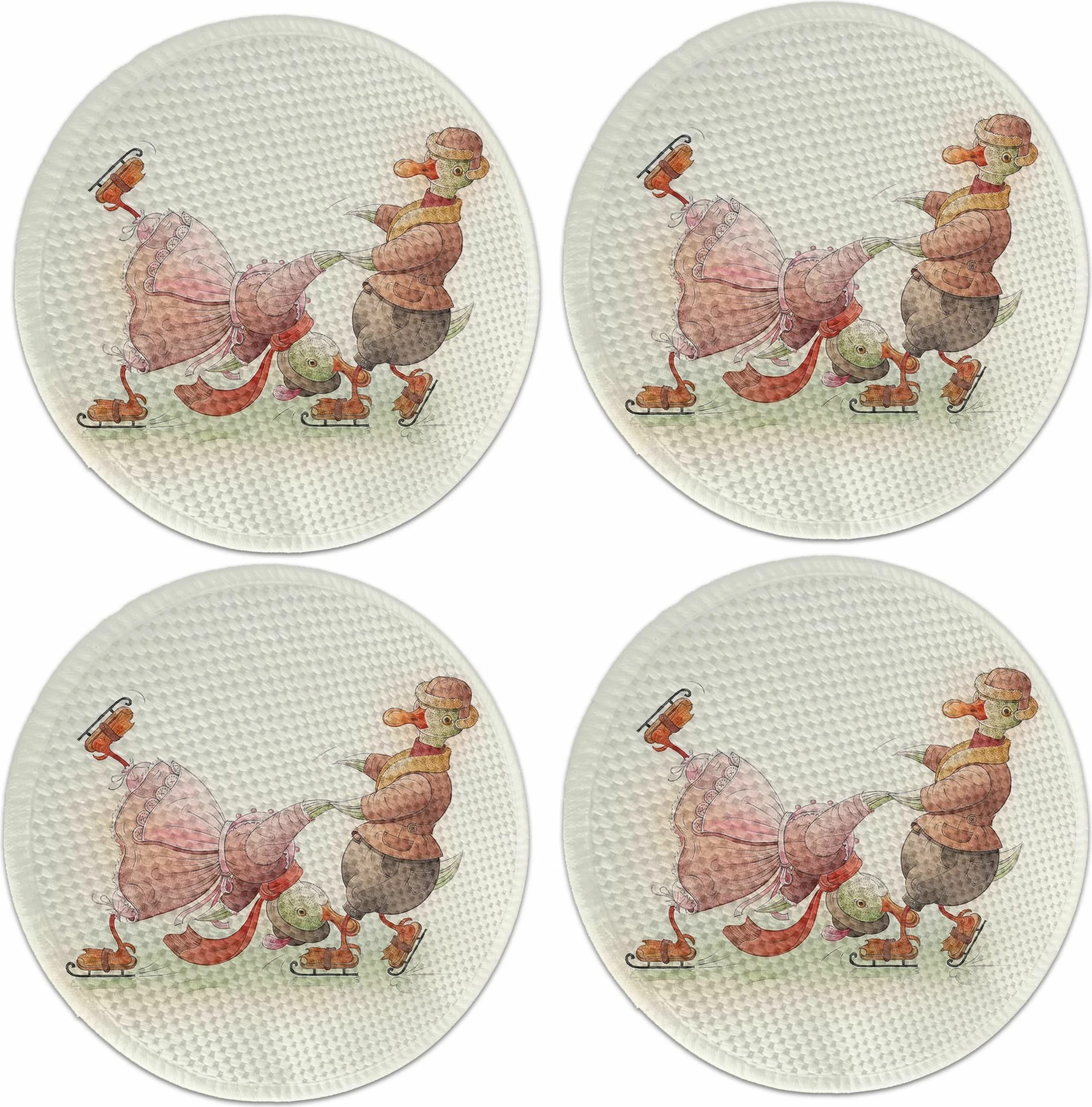 Set nënshtrues tavoline Hermia Concept, shumëngjyrësh, 4 copë, 37cm