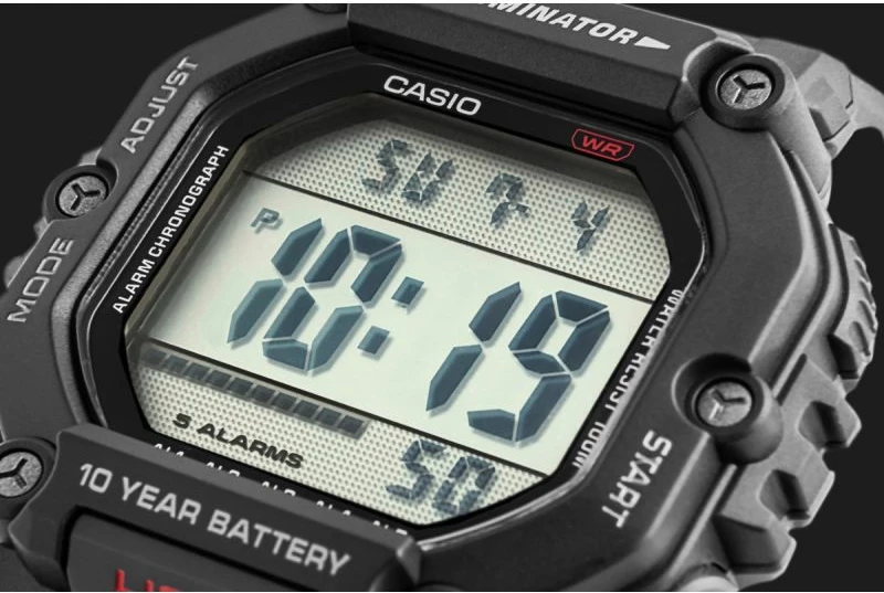 Orë dore digjitale për meshkuj Casio AE-1600H-1AVEF, e zezë, me kuti