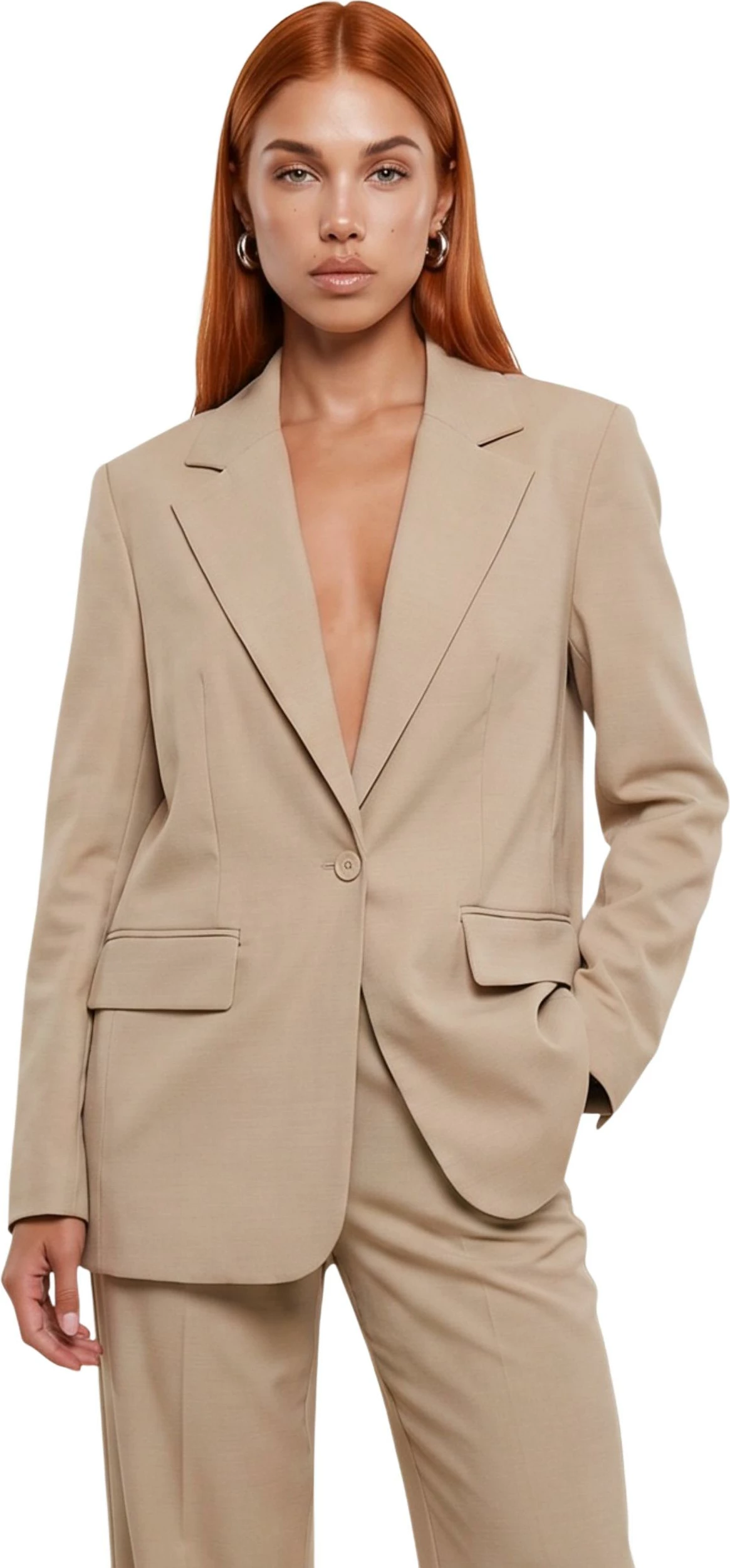 Blazer për femra I am PE26063, bezhë