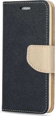 Mbështjellës flip cover HAVANA Fancy Diary për Realme C35, me rrip magnetik dhe xhepa kartelash, Black Gold