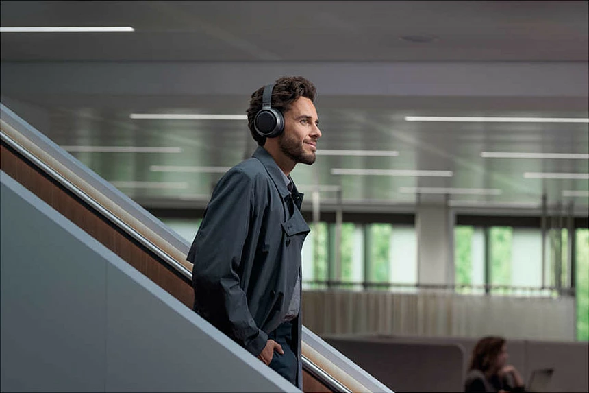 Kufje Philips Fidelio, Bluetooth 5.0 + 3.5mm, ANC, 35 orë, të zeza