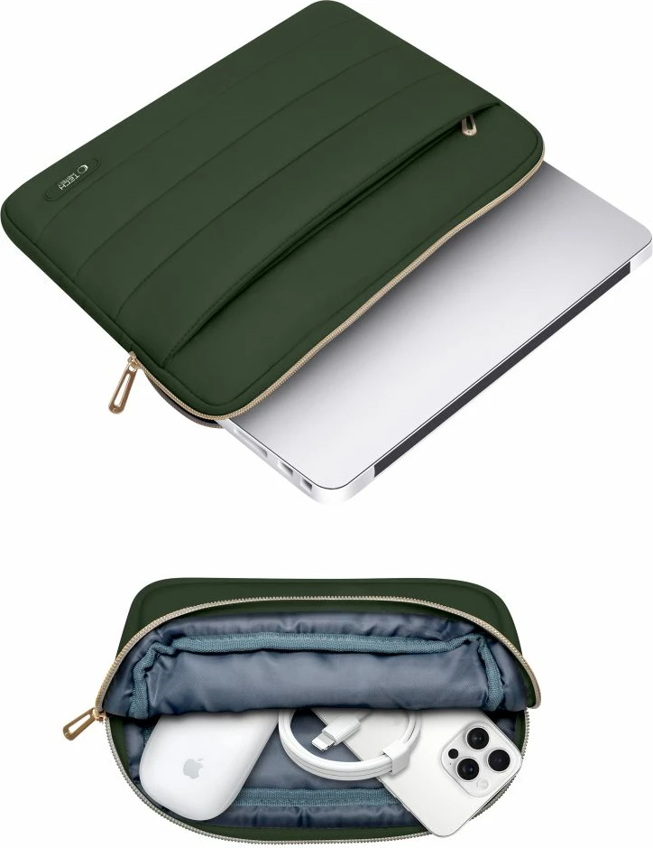 Qantë laptopi Tech-Protect Puffy 15-16", e gjelbërt
