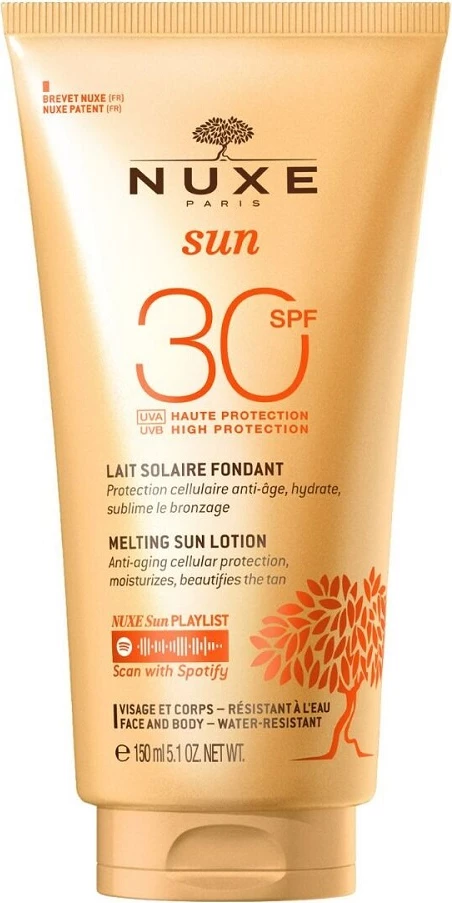 Qumësht mbrojtës për diell Nuxe Sun Face and Body SPF30 për femra, 150ml