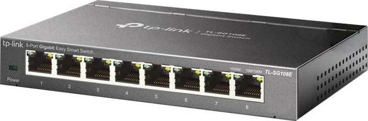 Switch TP-Link TL-SG108E 8 porta Gigabit desktop kasë metalike
