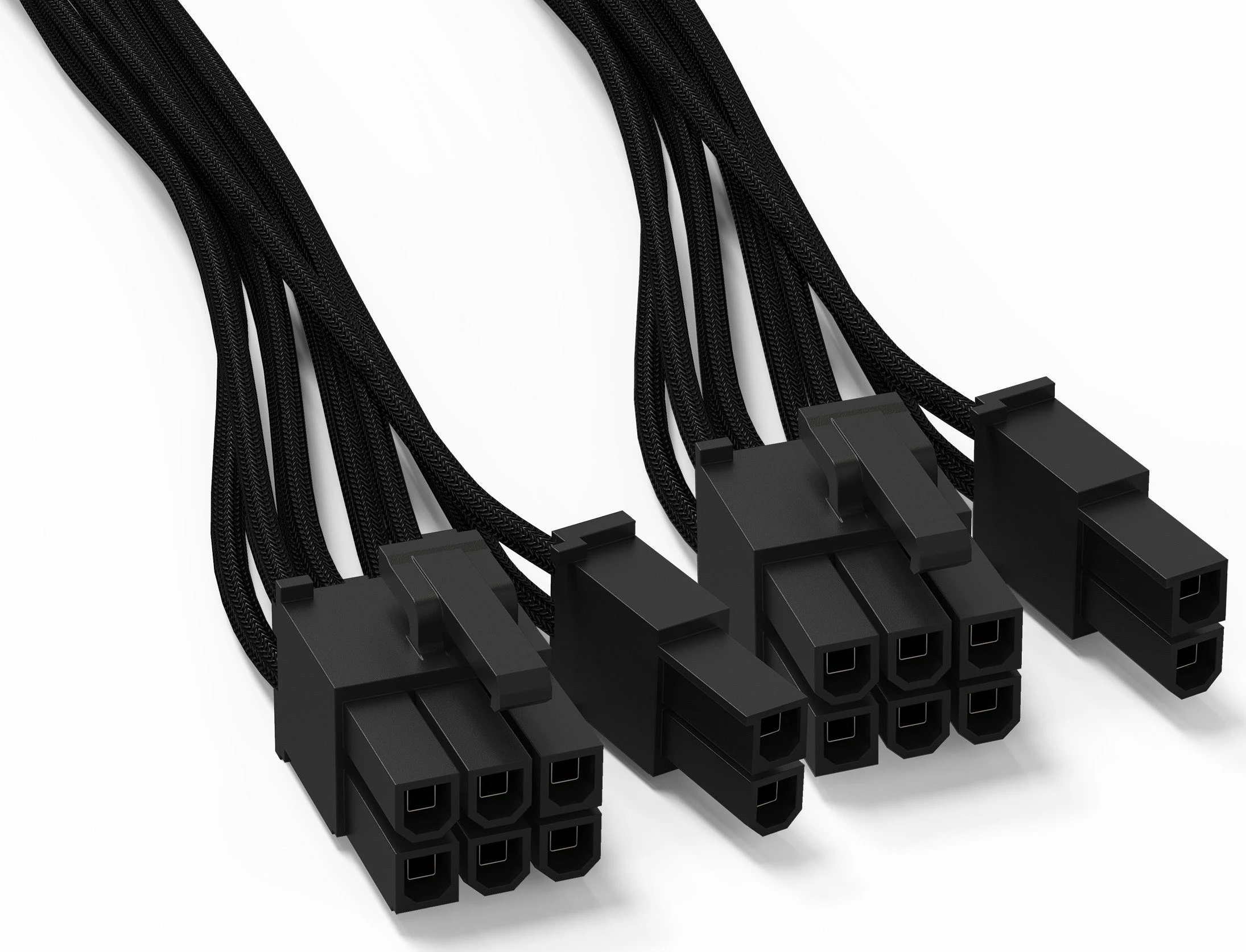 Kabllo energjie PCIe be quiet! BC071 12-pin në 2x PCIe 6+2-pin, 0.6 m, e zezë