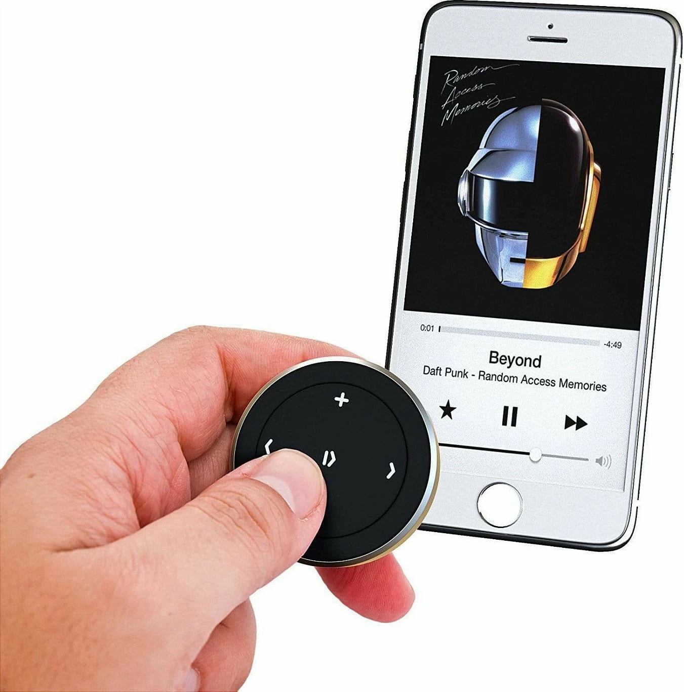 Buton media Bluetooth Satechi ST-BMB, kontroll muzikë, zi/argjend