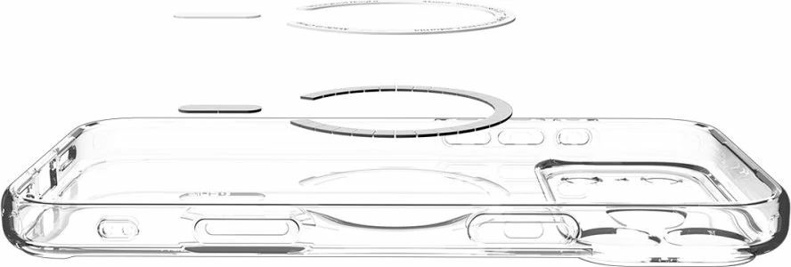 Mbështjellës Spigen Ultra Hybrid MagSafe për iPhone 17 Pro, TPU+PC, me unazë magnetike, Transparent Gold