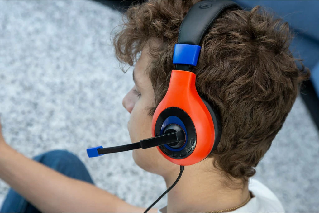 Kufje gaming Nacon Bigben Nintendo Switch Headset Mario, stereo, me mikrofon, me kabllo 3.5mm, 40mm driver, Kuqe/Kaltër