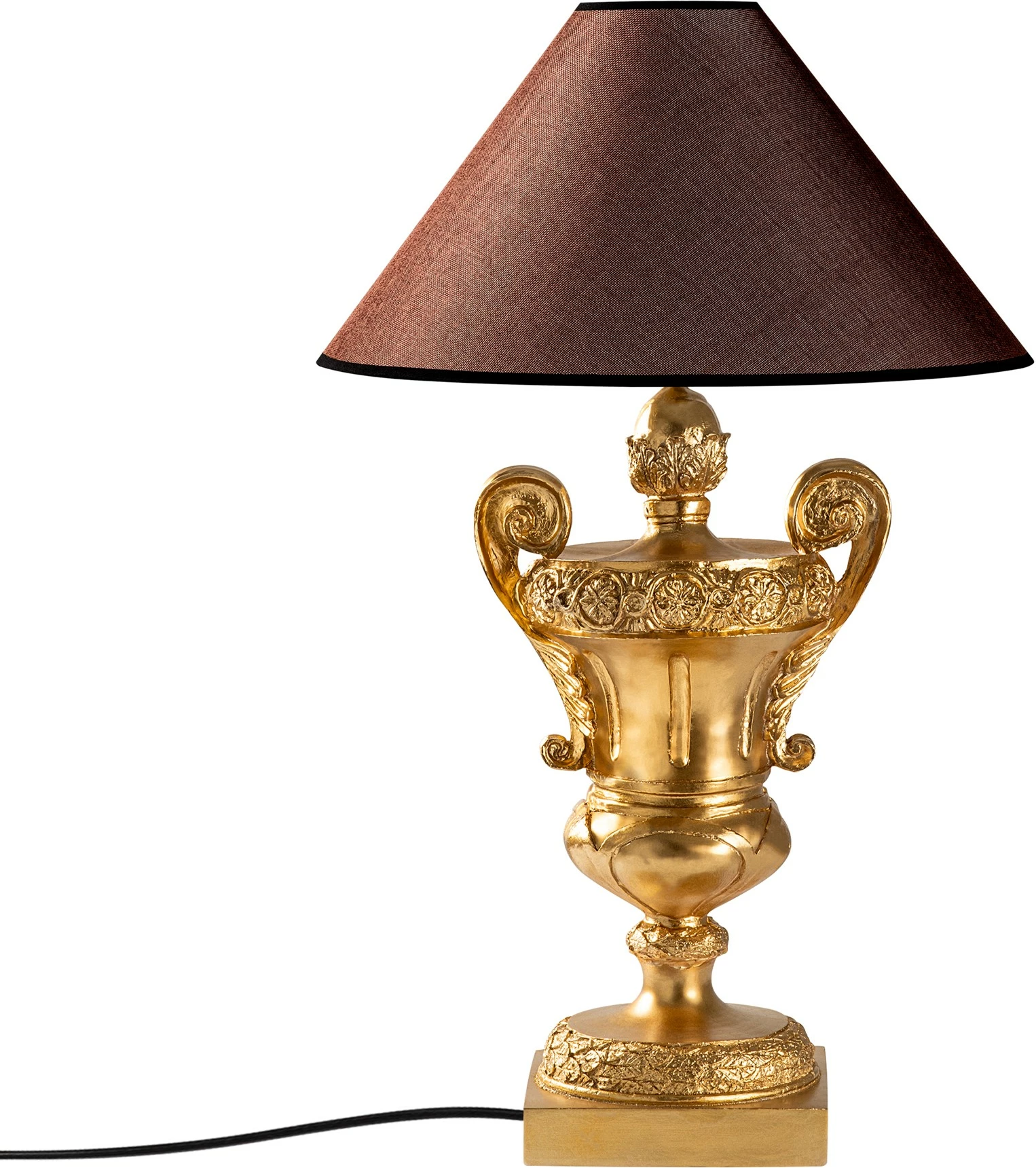 Llambë tavoline Opviq, ELEGANZE-5333, ngjyrë ari dhe kafe