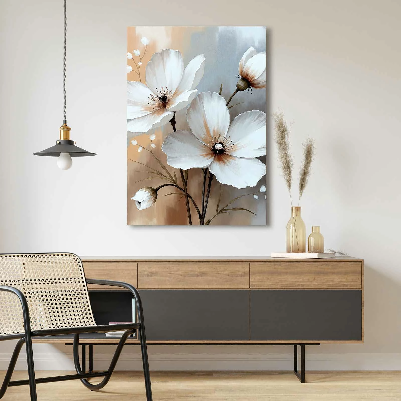 Pikturë dekorative në kanavacë, shumëngjyrëshe, Wallity, 70x100cm, 70100Wabisabi-015