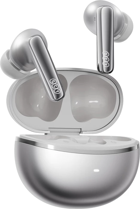 Kufje TWS QCY MeloBuds N70 HT18, ANC, LDAC, Bluetooth 6.0, deri 50h, karikim pa tel, USB-C, titanium-gold