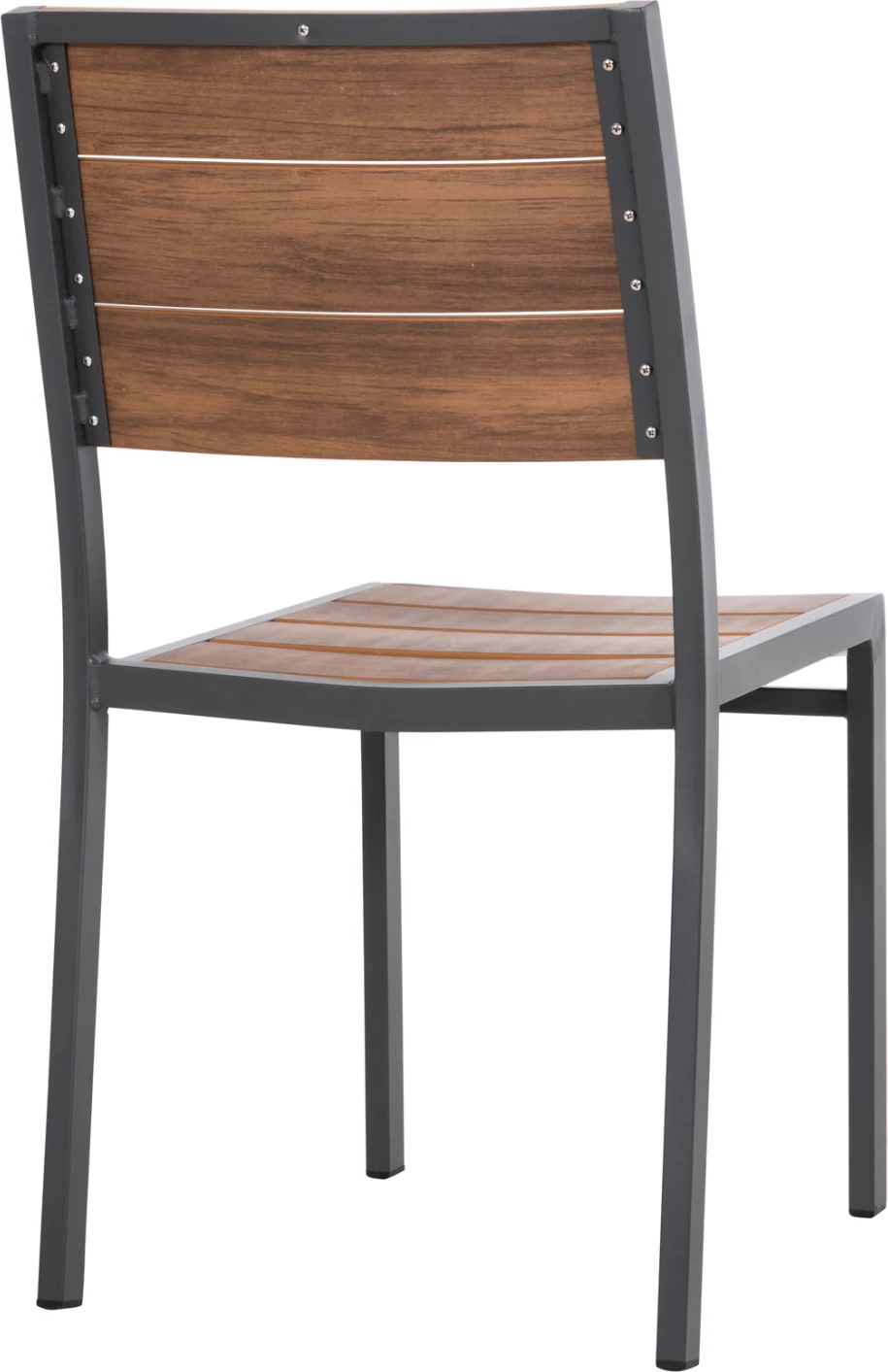 Karrige alumini SAGA FH6063.02 gri e errët me polywood 46x52x86H cm