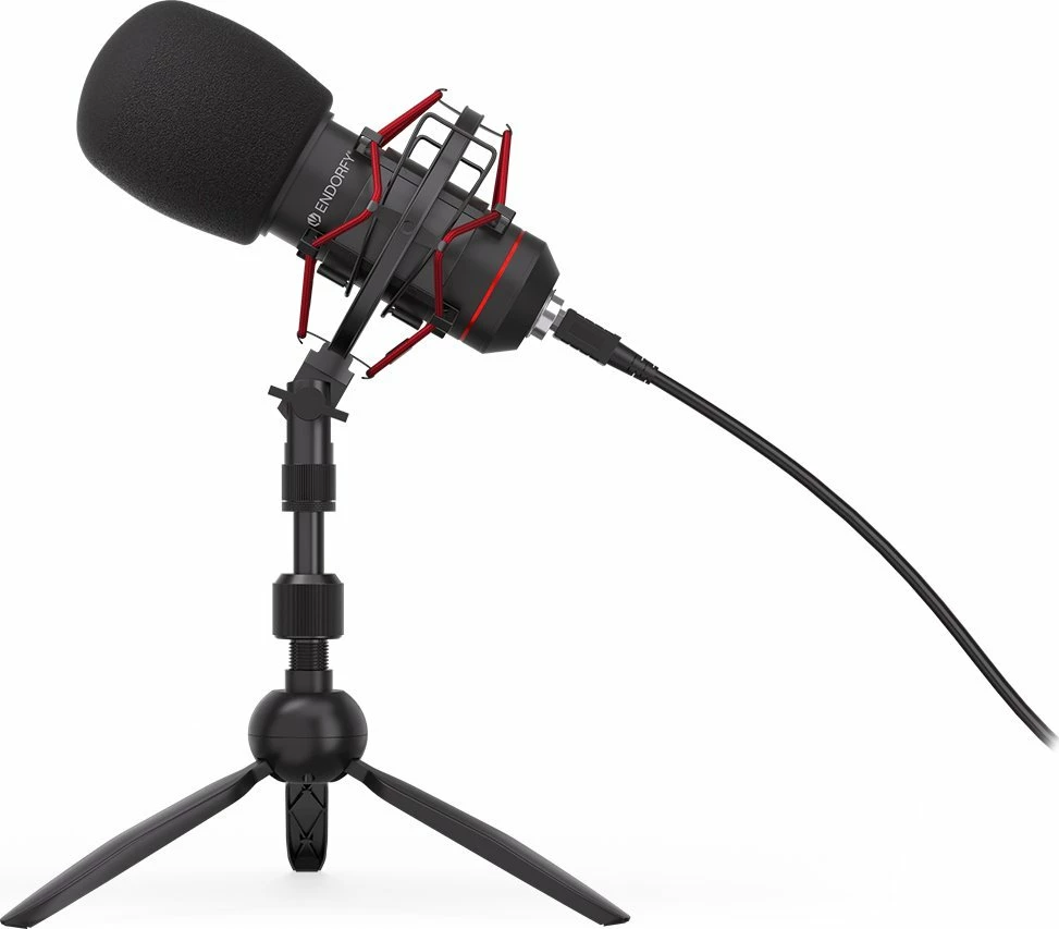Mikrofon Endorfy Solum T (EY1B002) USB, kardioid, me tripod, i zi