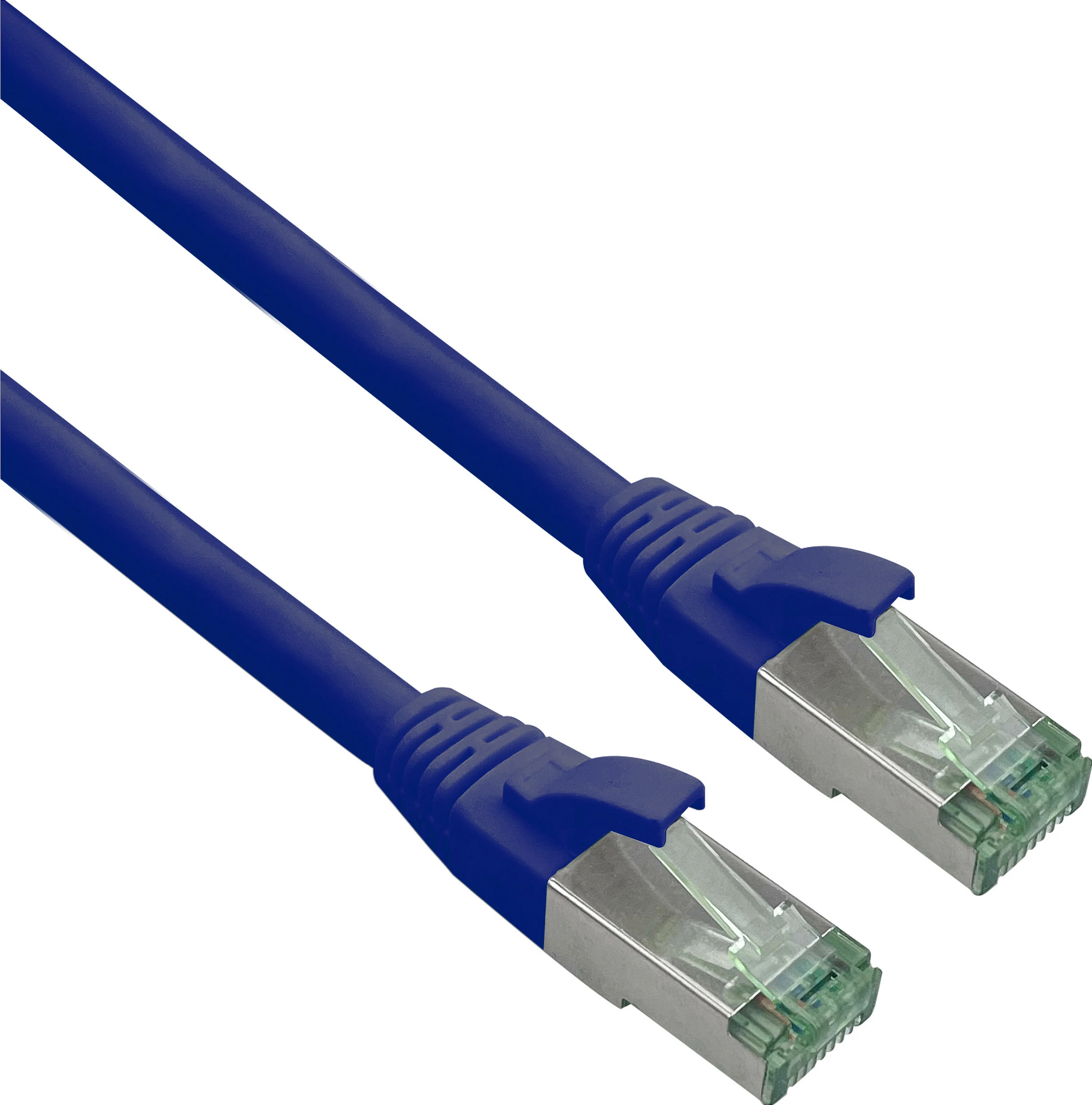 Kabl LAN Helos 363695, Cat7 S/FTP, 3 m, RJ-45 në RJ-45, i kaltër