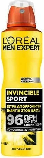 Deodorant L'Oreal Men Expert Invincible Sport, 150