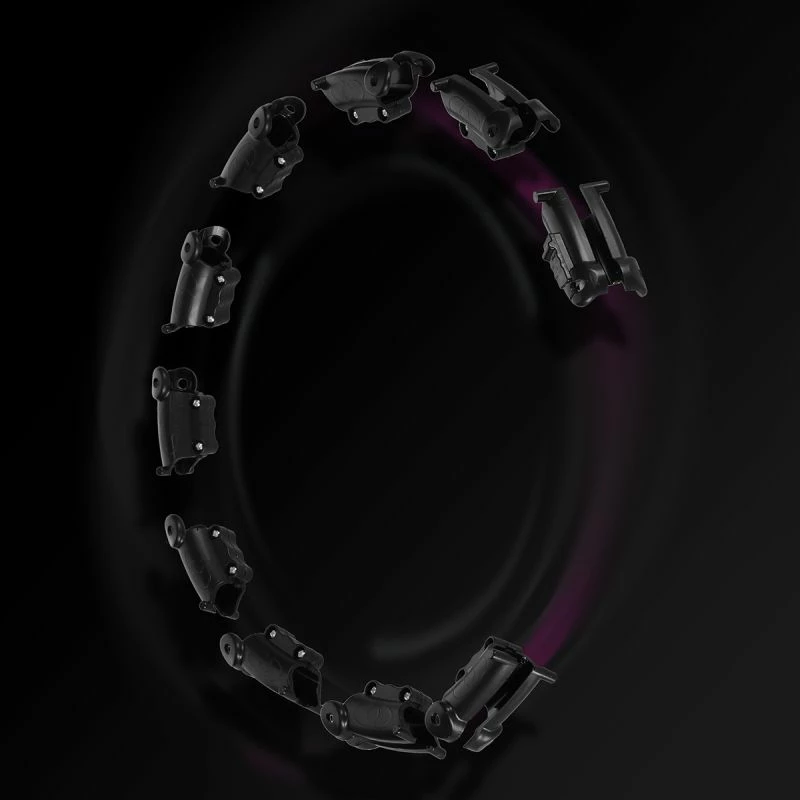 Set hula hop me peshë dhe rrip beli HMS HHW11 BR163, të zeza, plus size