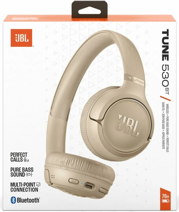 Kufje JBL TUNE530BT, bezhë