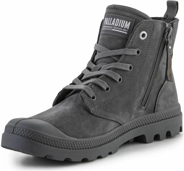 Këpucë Palladium Pampa HI Zip Nbk për meshkuj dhe femra, gri [Madhësia: 44.5]