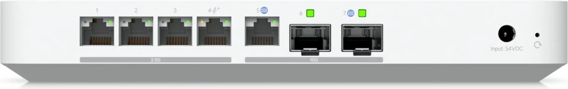 Gateway Ubiquiti UCG-Fiber, 30W, 10/100/1000/2500/10000 Mbit/s, i bardhë
