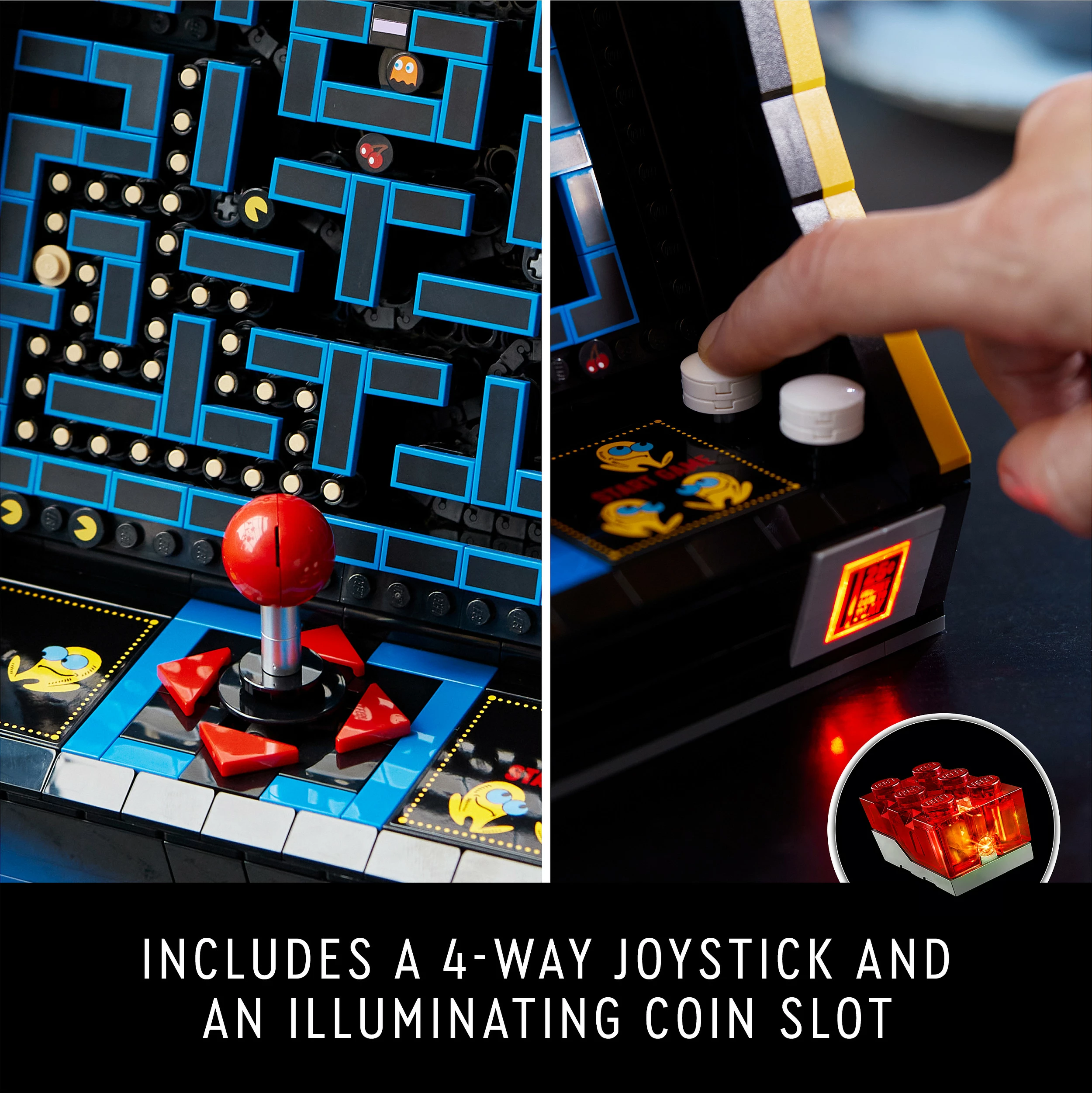 Set ndërtimi LEGO Icons PAC-MAN Arcade 10323, 2651 pjesë, multikolor