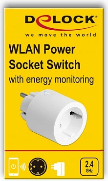 Switch prizë Wi‑Fi DeLOCK MQTT me matje energjie, CEE 7/3, 16A 230V, e bardhë