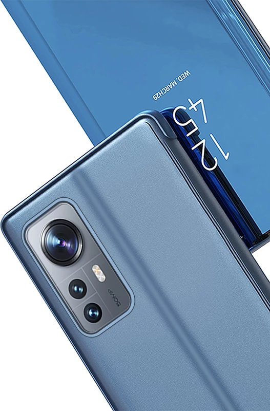 Mbështjellës Hurtel Clear View Case për Xiaomi 12 Lite, me kapak, e zezë