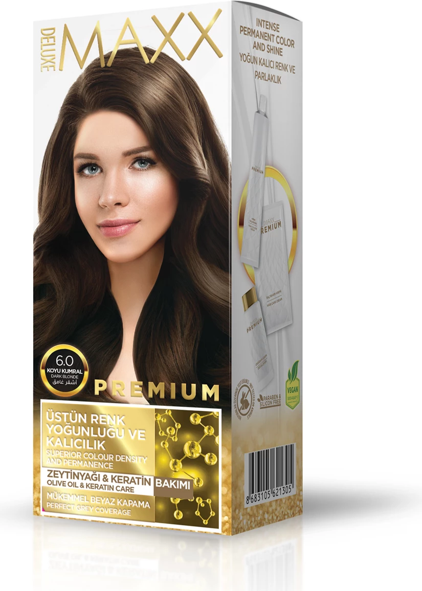 Ngjyrë për flokë PREMIUM 6.0 Dark Blonde, 50 ml