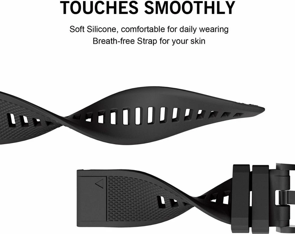 Rrip Tech-Protect Smooth për Garmin Fenix 3/5X/3HR/5X Plus/6X/6X Pro/7X, i zi