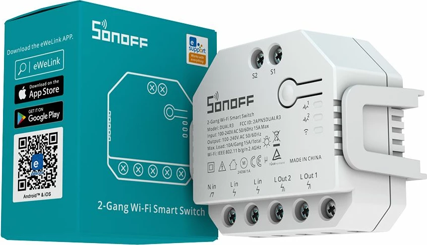 Ndërprerës SONOFF DUALR3