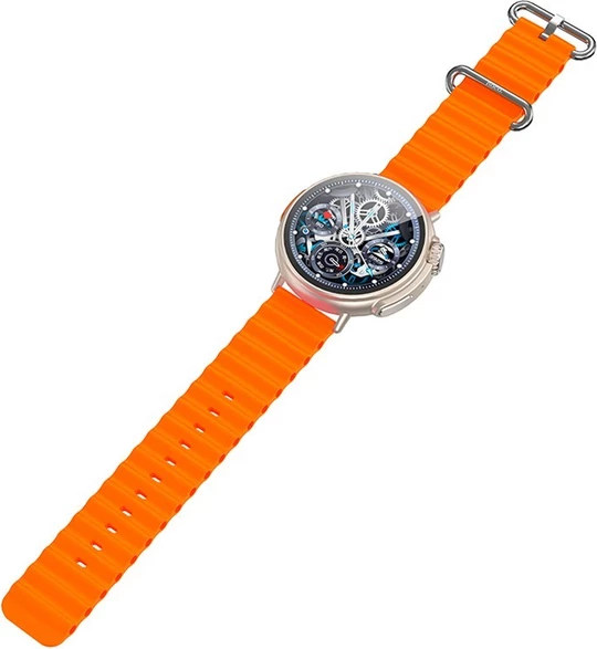 Smartwatch HOCO Y18, me thirrje, ekran 1.52\", IP67, gold