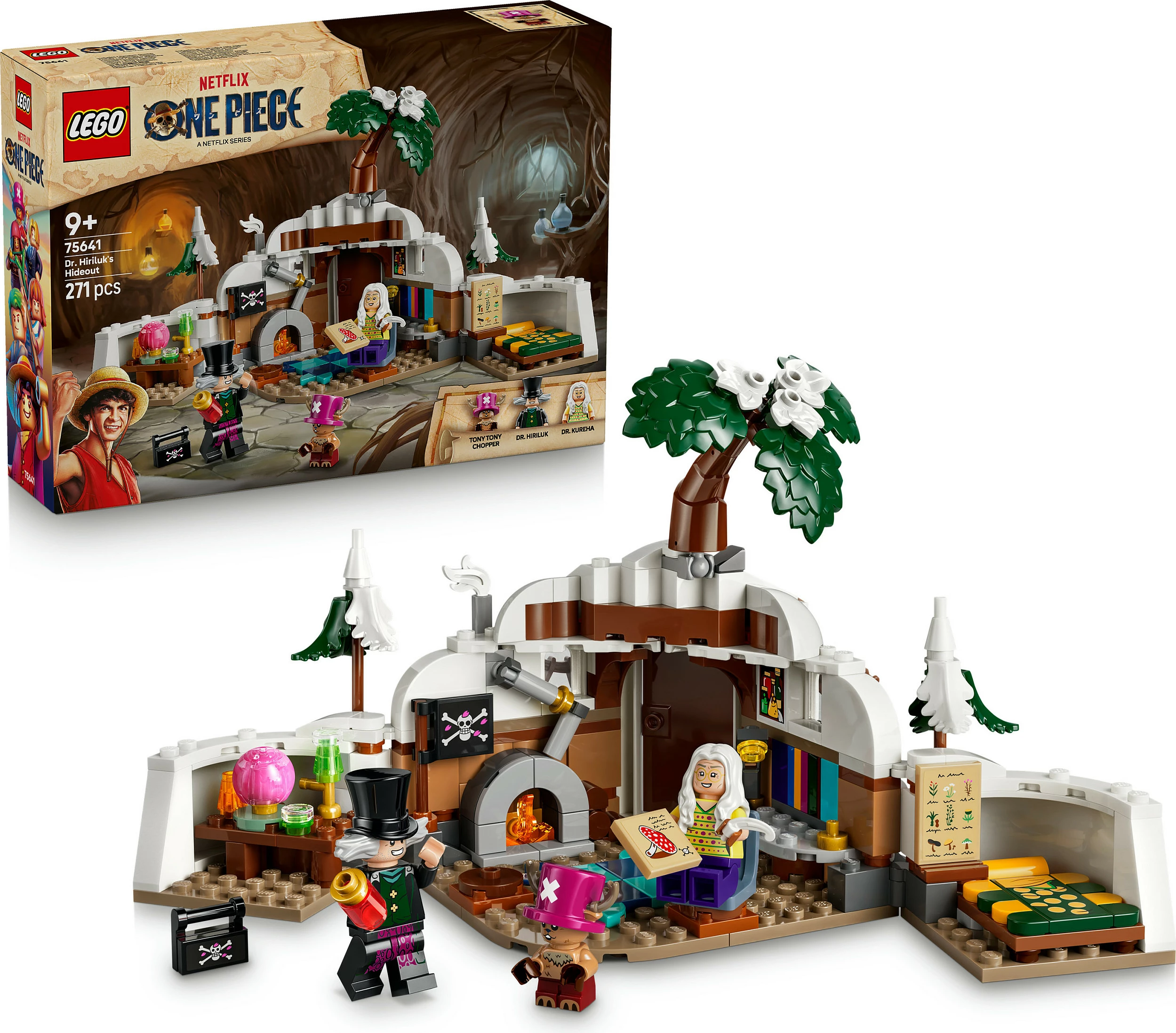 Set LEGO One Piece 75641 Streha e Dr. Hiriluk, 271 copë