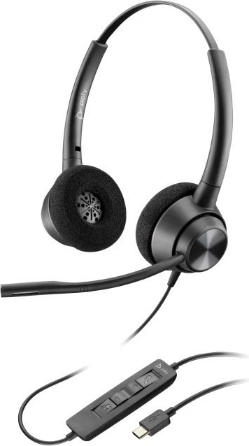 Kufje me mikrofon HP Poly EncorePro 320 USB-C monaural, e zezë