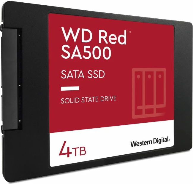 SSD disk SanDisk WD Red SA500 WDS400T2R0A 4TB 2.5\" SATA III 6Gb/s, kuqe/zi