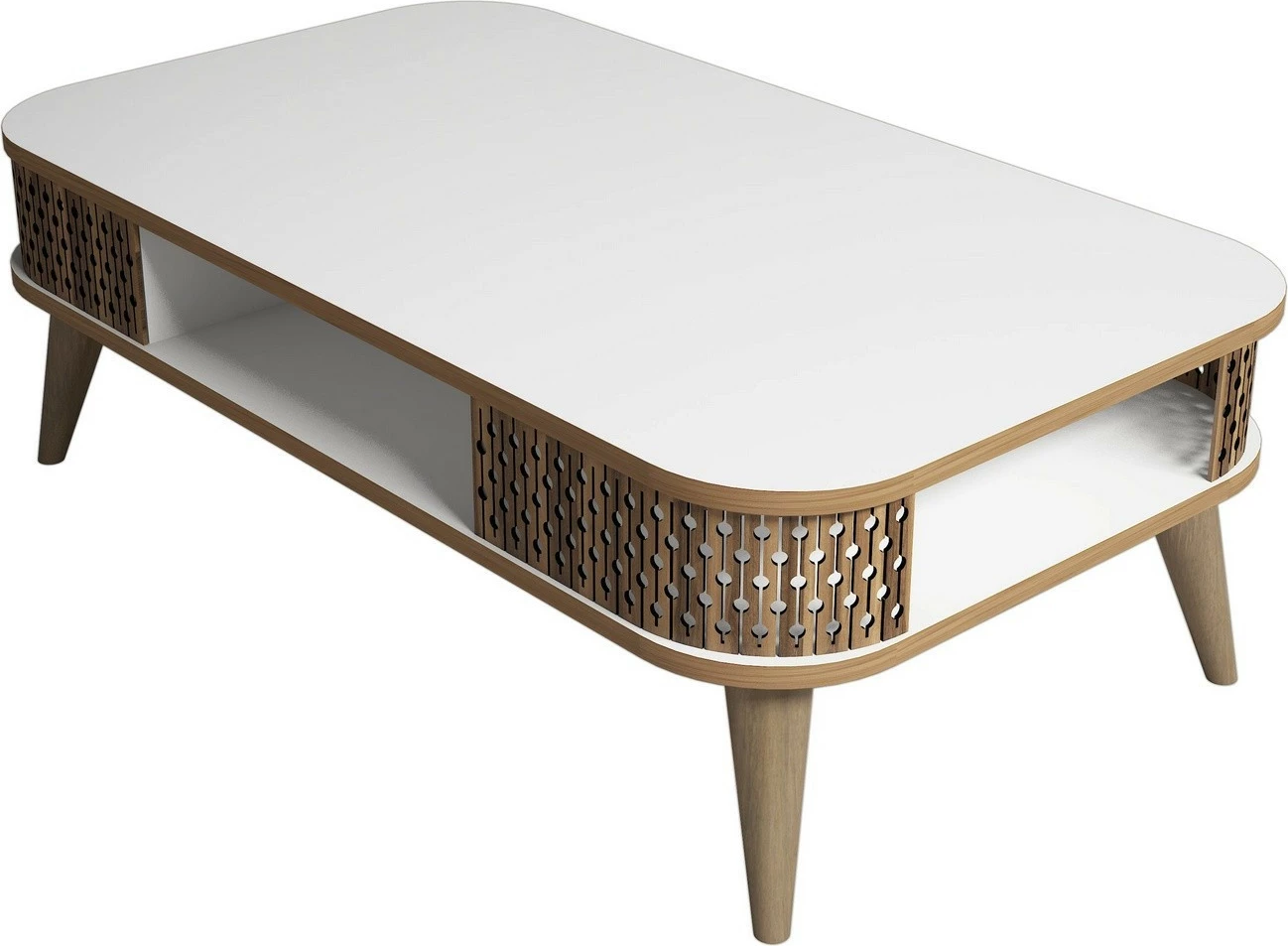Tavolinë për kafe Hanah Home, Eylül, e bardhë