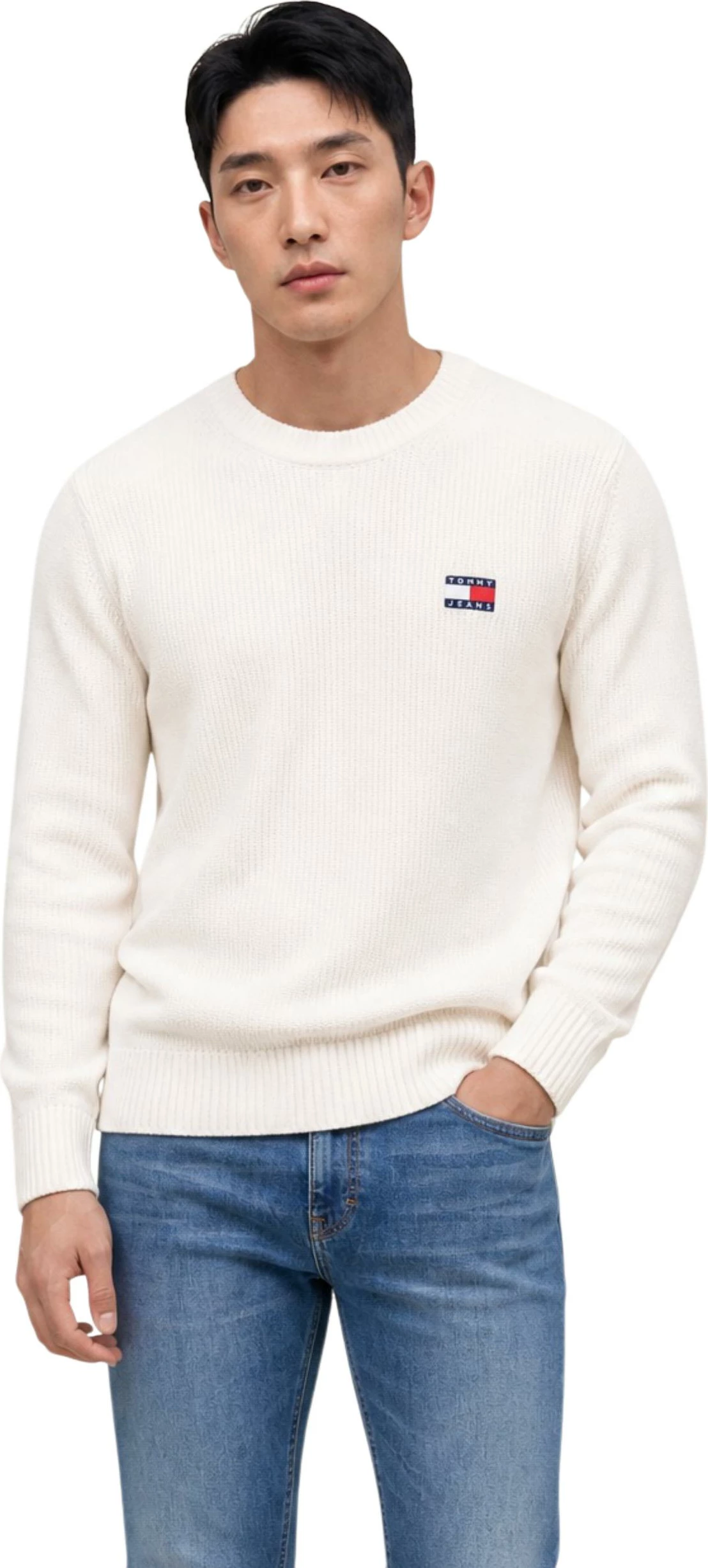 Duks për meshkuj Tommy Hilfiger Jeans DM0DM20923, i bardhë
