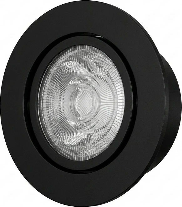 Spot LED tavanor Synergy21 Helios, i futshëm, i rrumbullakët, i rrotullueshëm, dritë e bardhë neutrale, i zi
