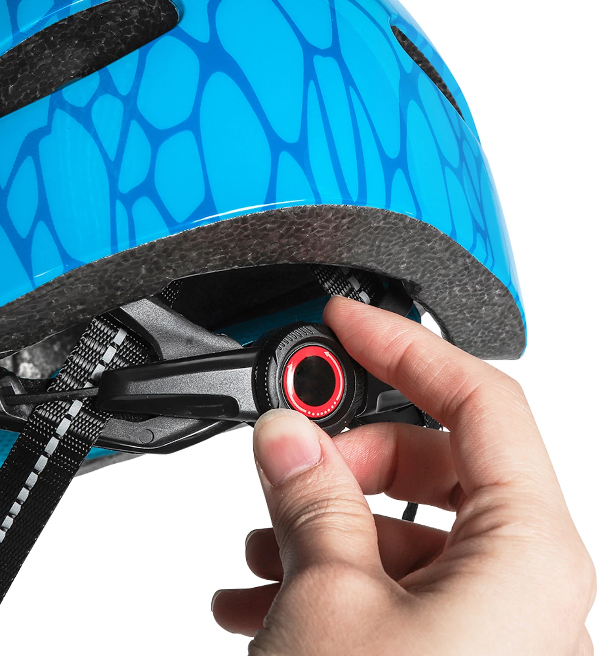 Kaskë biçiklete fëmijësh Wozinsky HT-006N S (50-54 cm) e lehtë 235 g, rregullim 360°, blu