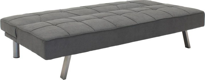 Divan shtrat 3 vendesh, ngjyrë gri e errët, 175x83x74cm