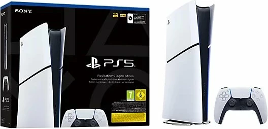 Konsolë lojërash Sony PlayStation 5 Slim Digital Edition 825GB SSD, 1 kontrollor, e bardhë
