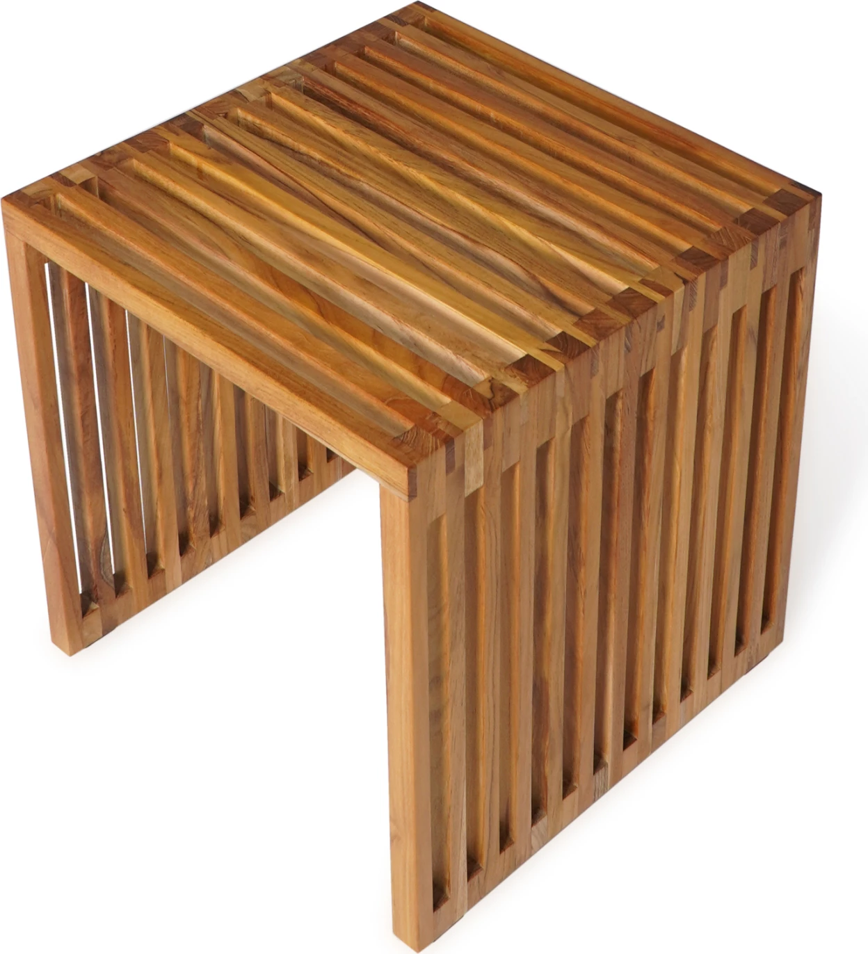 Tavolinë anësore dru teak ngjyrë natyrale 1-copë FH9483 40x40,5x40,5H cm