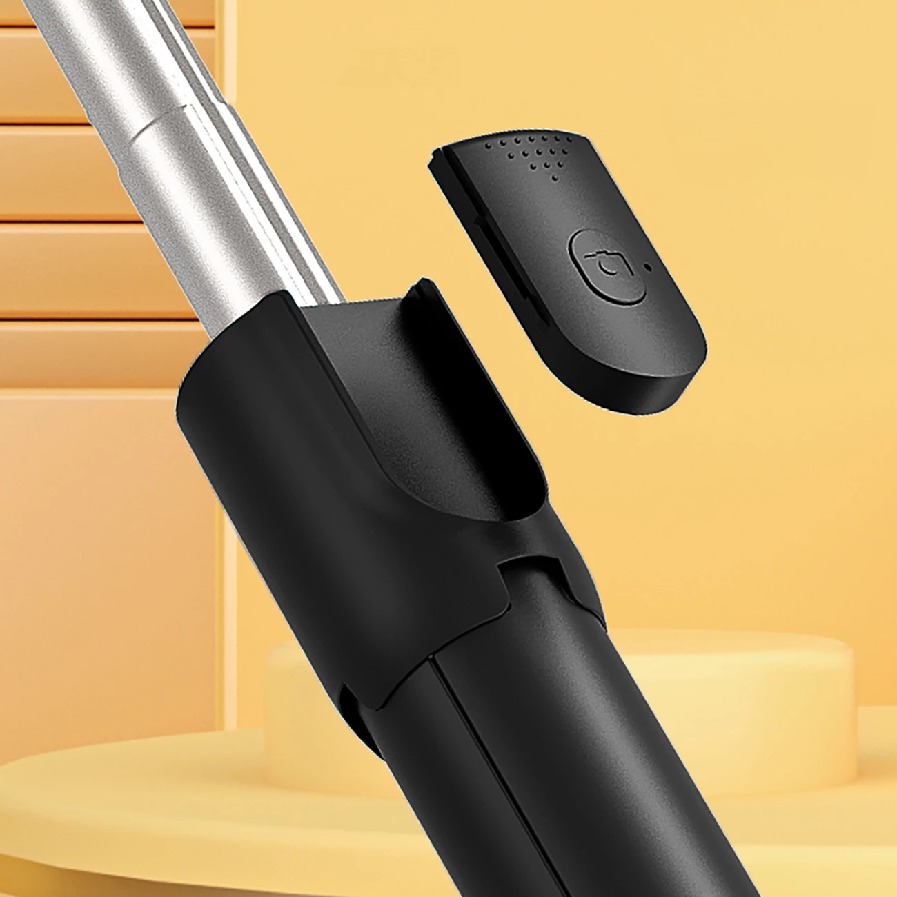 Selfie stick Hurtel WRY1S me tripod, për telefon, 67 cm, e zezë