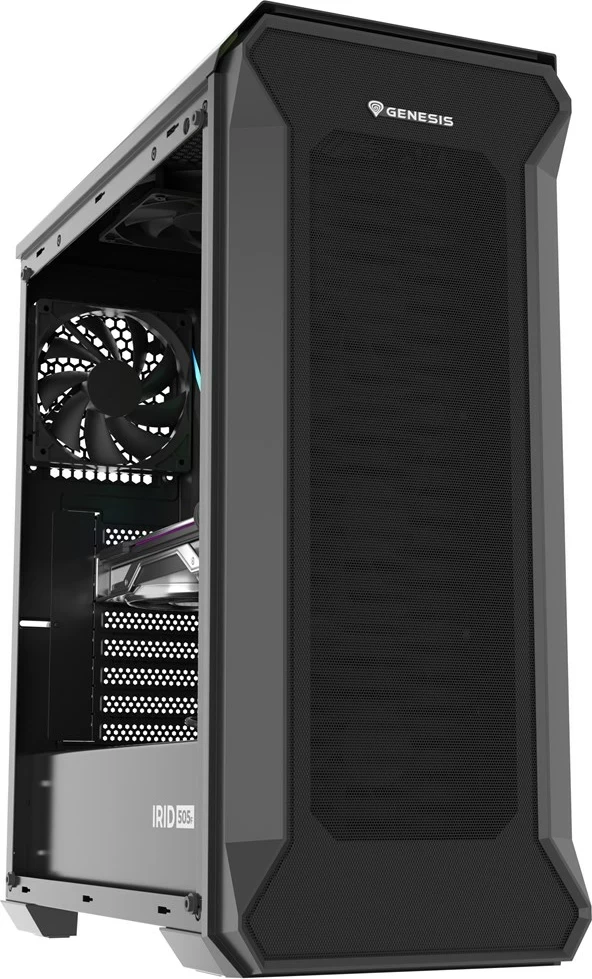Kasë GENESIS Irid 505F Midi Tower, e zezë
