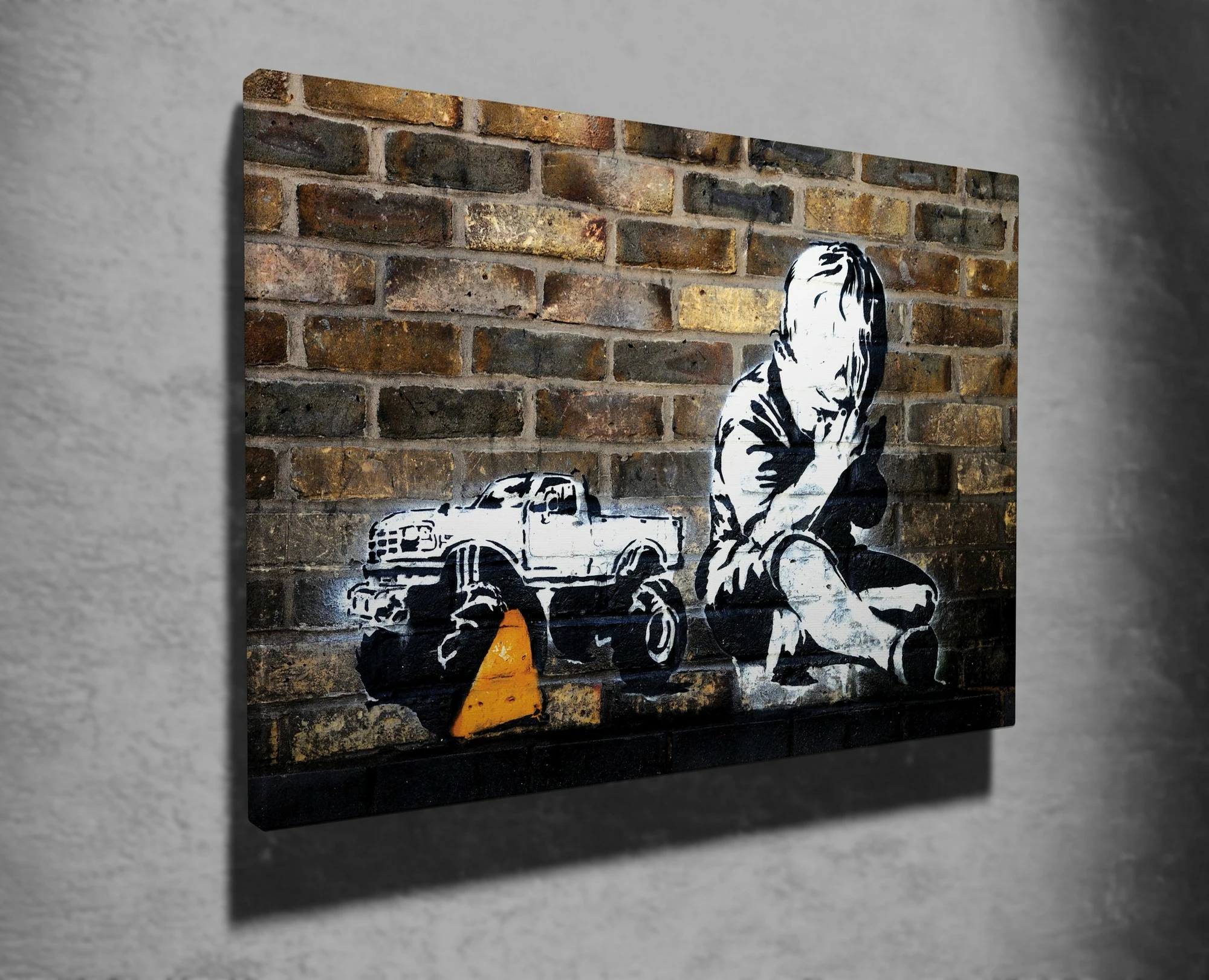 Pikturë dekorative në kanavacë, Banksy, shumëngjyrëshe, WY25, 50x70cm